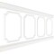 Ekena Millwork 94 1/2"L (Adjustable 40"H to 44"H) Ashford Scalloped Panel Traditional Wainscot Paneling Kit WPKUSC031P040 - alternate 3